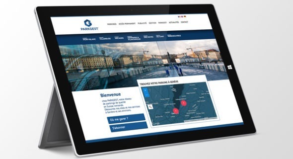Site web tablette Parkgest